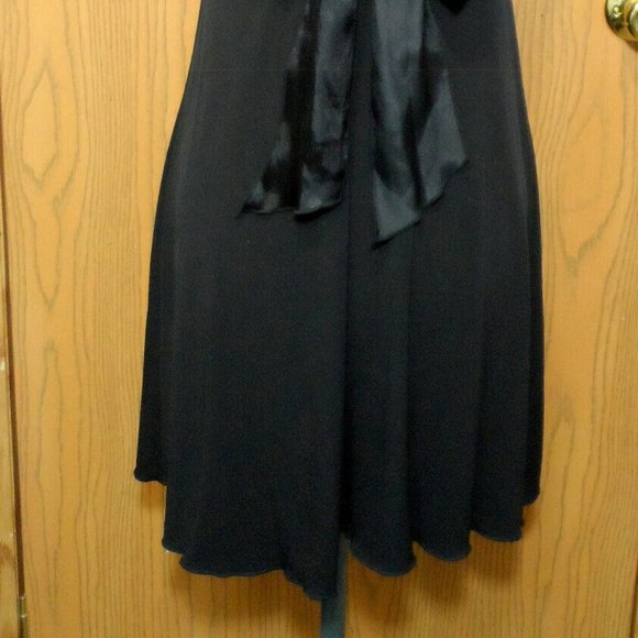 SPEECHLESS Short Formal Dress S Black White Empire waist Tie back SweetheartNeck - Picture 7 of 8